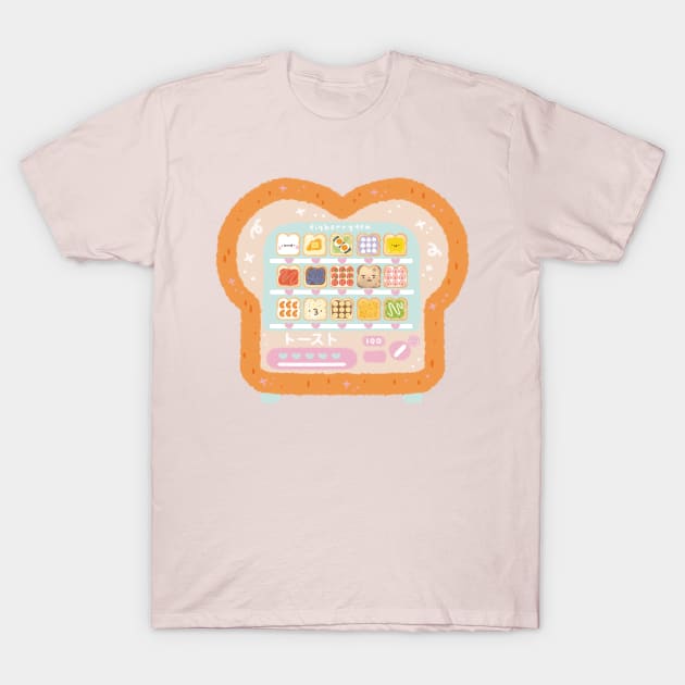 Toast Vending Machine T-Shirt by Figberrytea